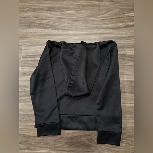 PUMA Kids Black Fleece lined Hoodie with Multicolor Logo size 7 - Picture 2 of 5